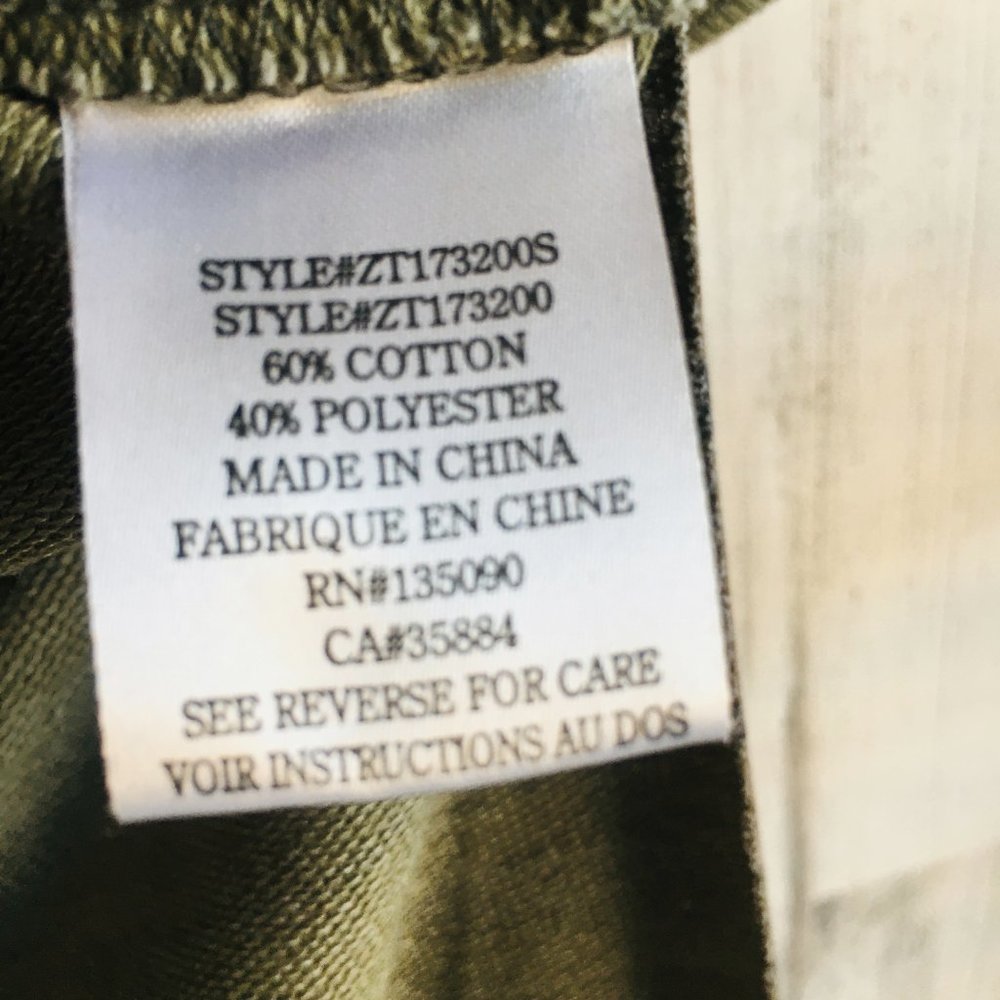 NWT Z Supply Camo Sweatshirt The Weekender Distressed Boho Side Slits S - Picture 8 of 13